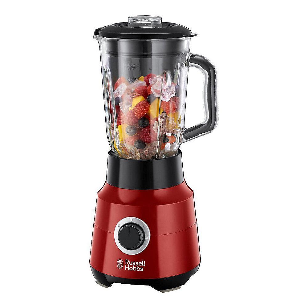 Russell Hobbs 24720-56 Desire Glas-Standmixer rot/schwarz, Russell, Hobbs, 24720-56, Desire, Glas-Standmixer, rot/schwarz