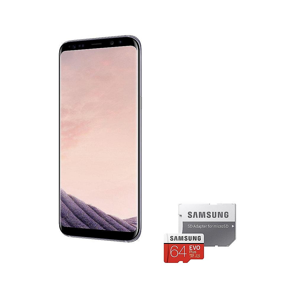 Samsung GALAXY S8  orchid grey 64GB Android Smartphone   Samsung EVO Plus 64GB