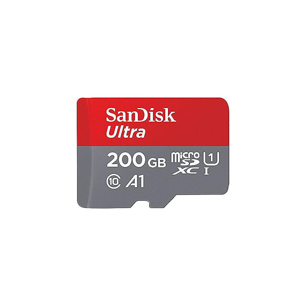 SanDisk Ultra 200 GB microSDXC Speicherkarte Kit (100 MB/s, Class 10, U1, A1)