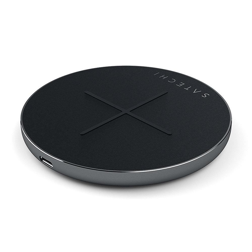 Satechi Wireless Fast-Charging Pad V2 Space Gray, Satechi, Wireless, Fast-Charging, Pad, V2, Space, Gray