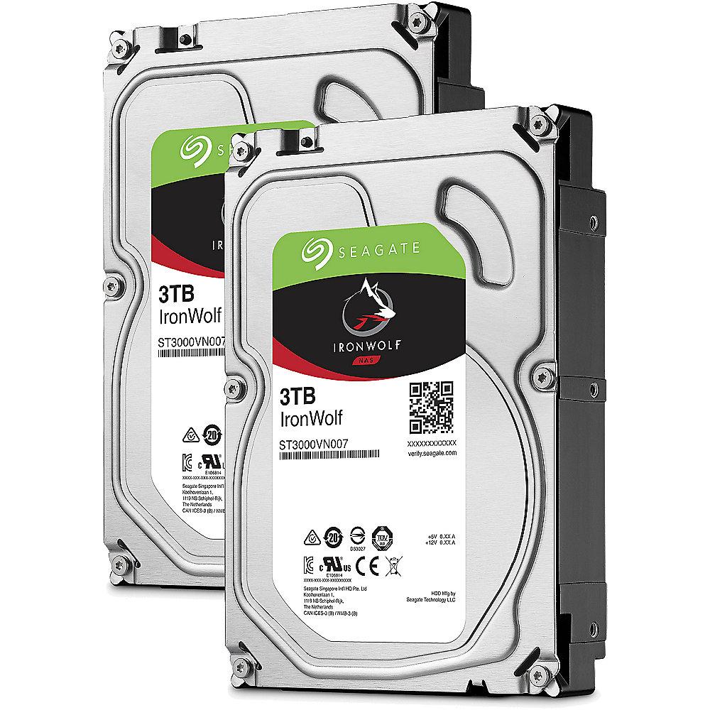 Seagate 2er Set IronWolf NAS HDD ST3000VN007 - 3TB 5900rpm 64MB 3.5zoll SATA600