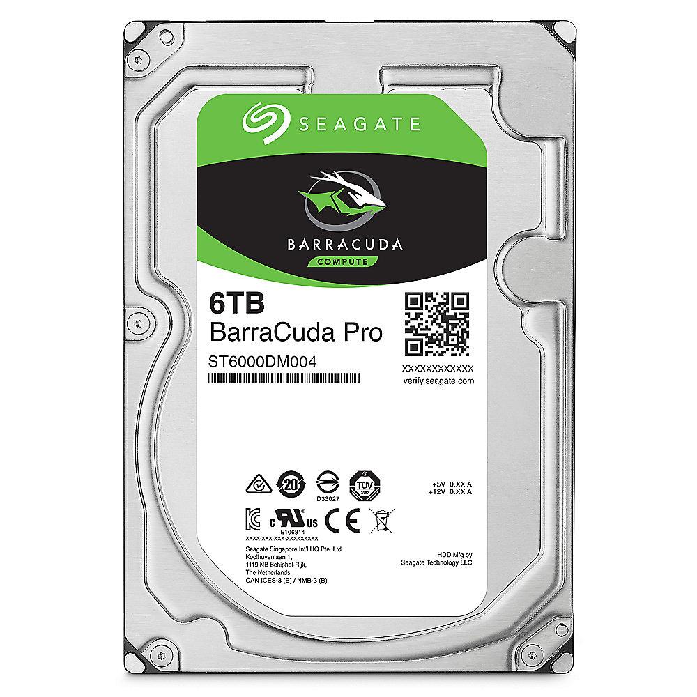 Seagate BarraCuda Pro HDD ST6000DM004 - 6TB 7200rpm 3.5zoll