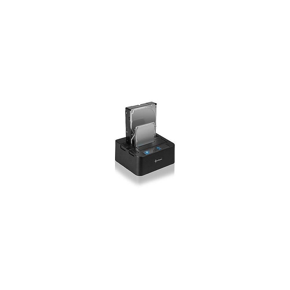 Sharkoon SATA QuickPort Dual-Docking Station USB3.0 Anschluss, Sharkoon, SATA, QuickPort, Dual-Docking, Station, USB3.0, Anschluss