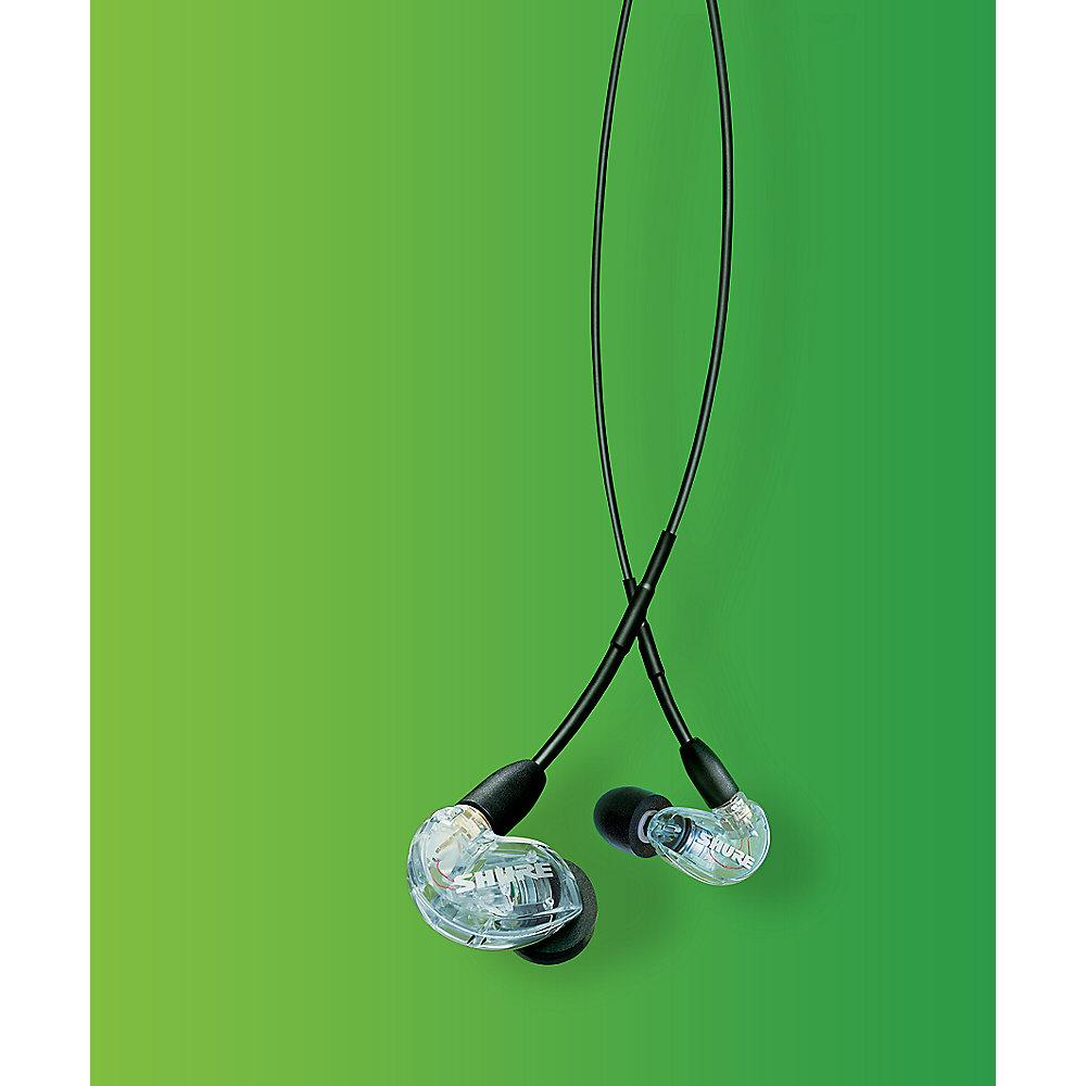 Shure SE215 Sound Isolating Ohrhörer, transparent