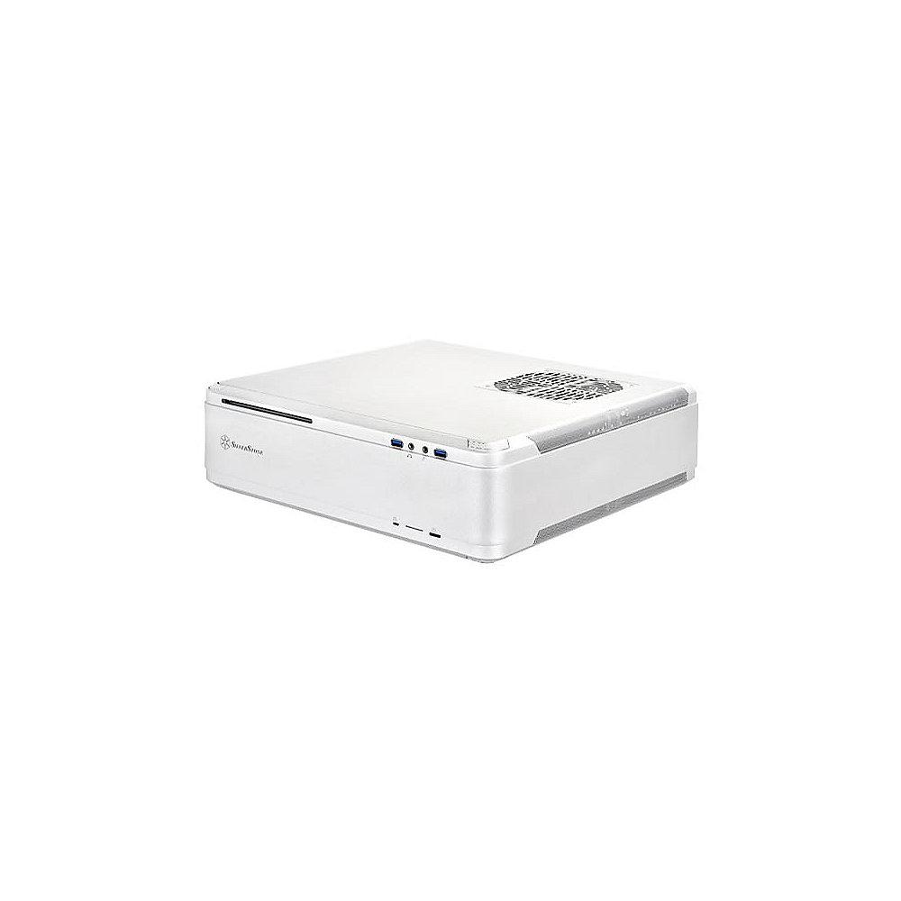 SilverStone Fortress Aluminium Mini-ITX Gehäuse SST-FTZ01S USB3.0 silber (o.NT)