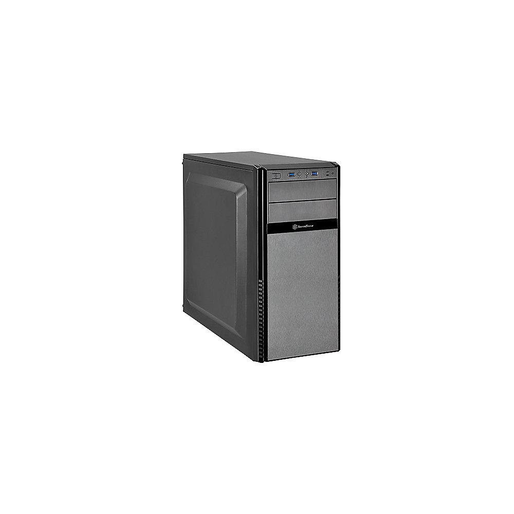 SilverStone Precision Series SST-PS11B-Q USB3.0 ATX Gehäuse gedämmt schwarz