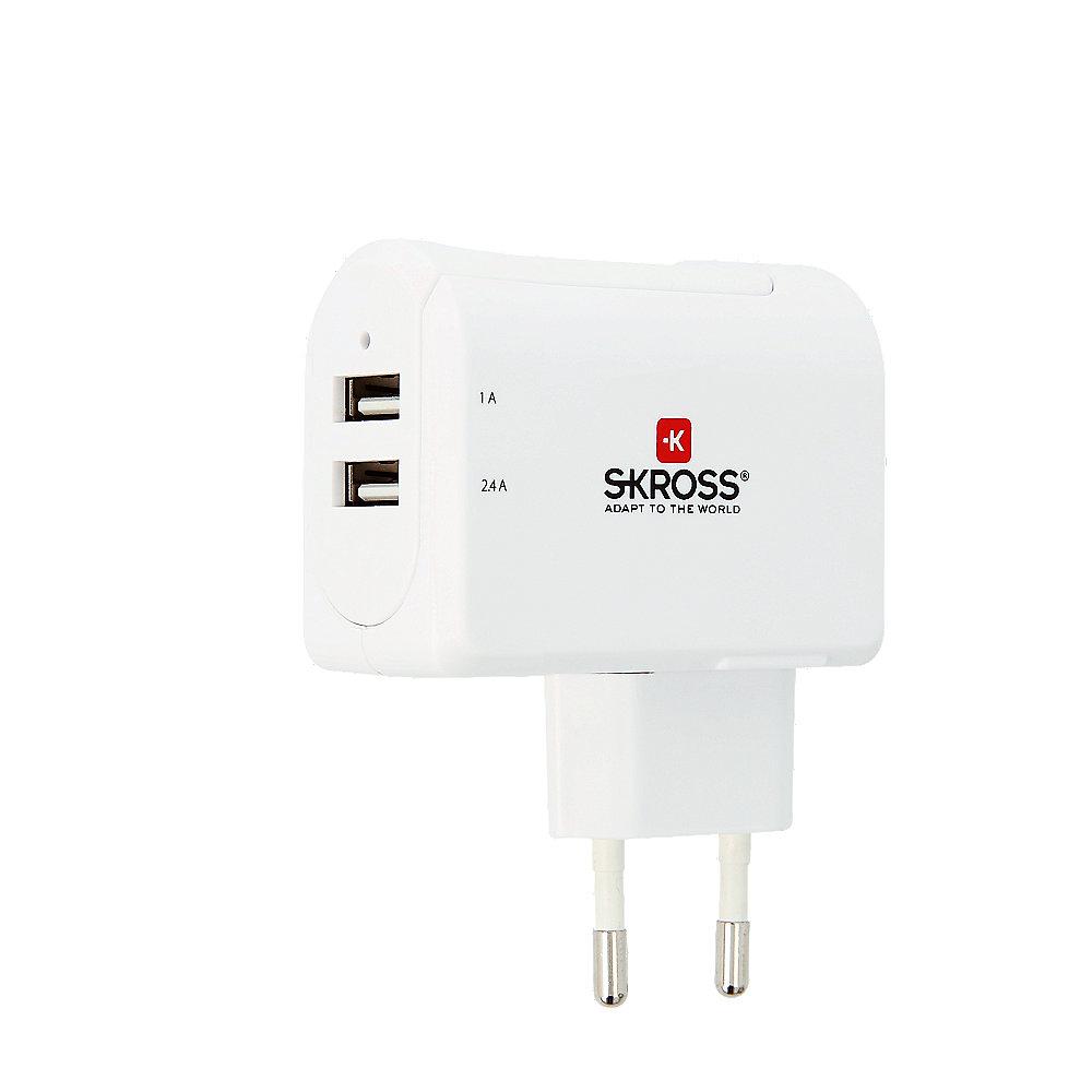 SKROSS Euro USB Charger 2-Port, SKROSS, Euro, USB, Charger, 2-Port