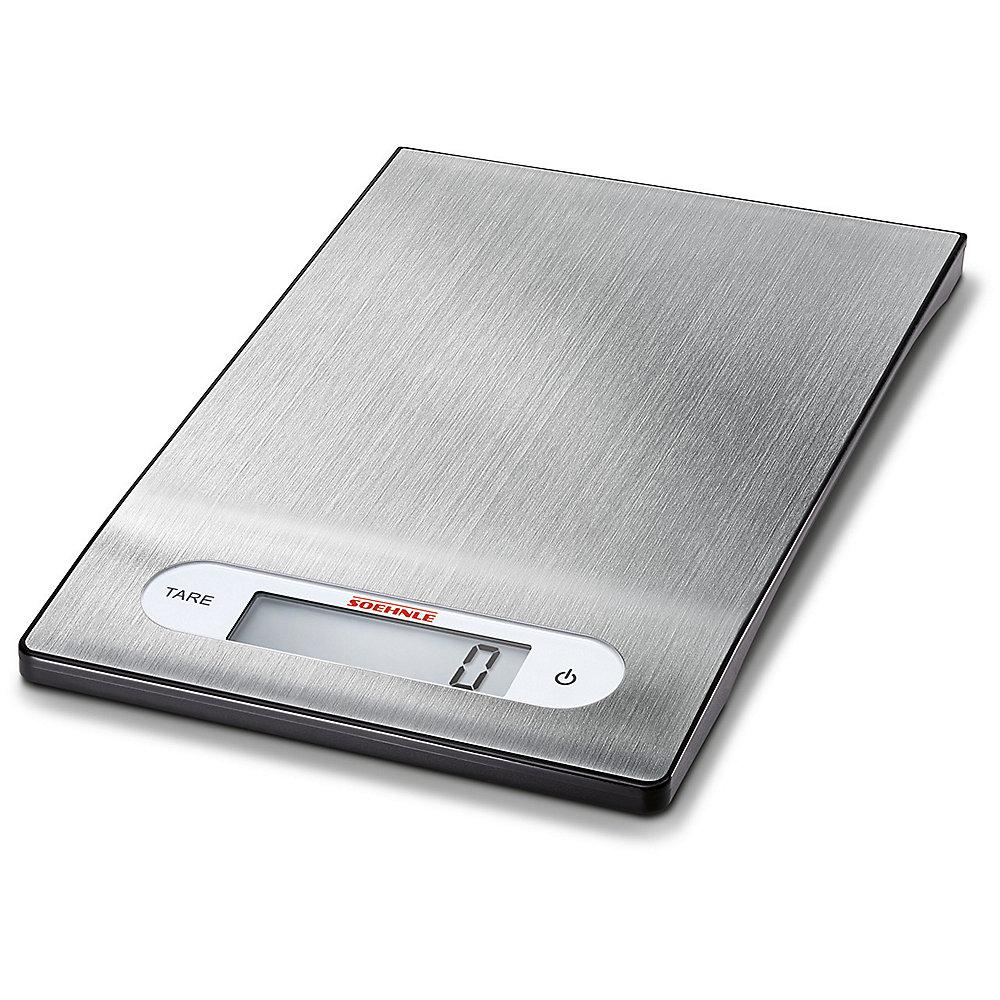 Soehnle 65121 Shiny Steel Digitale Küchenwaage Silber