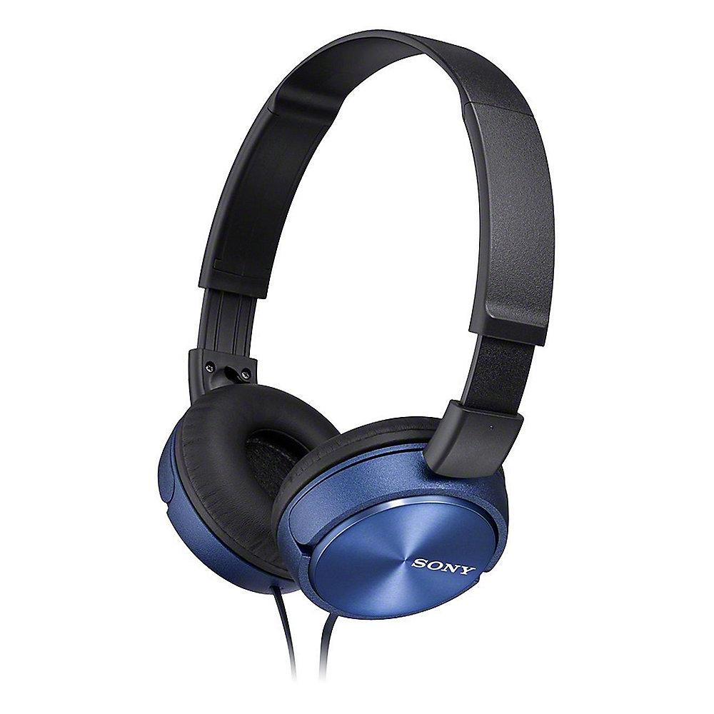 Sony MDR-ZX310APL On Ear Kopfhörer mit Headsetfunktion - Blau, Sony, MDR-ZX310APL, On, Ear, Kopfhörer, Headsetfunktion, Blau