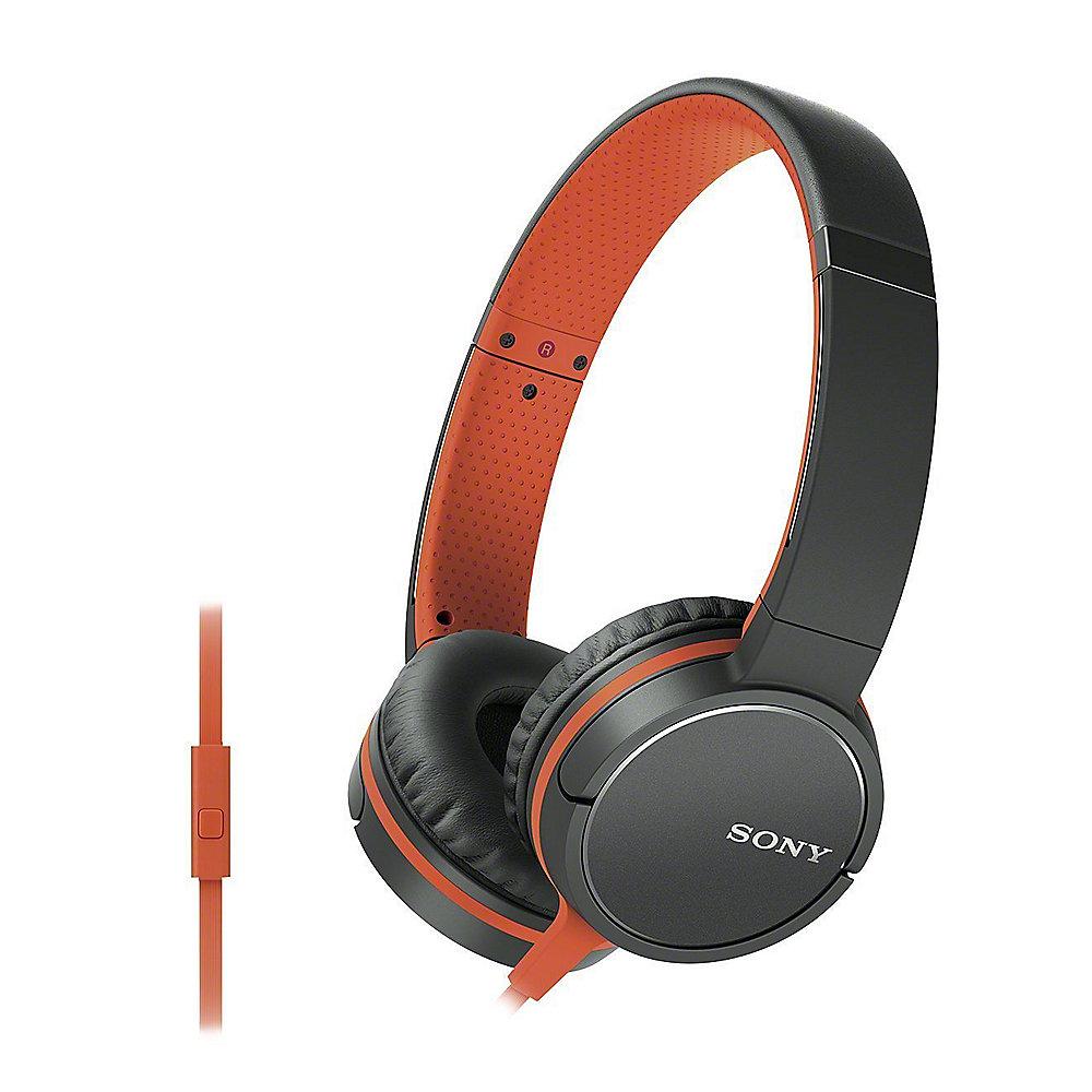 Sony MDR-ZX660AP On Ear Kopfhörer mit Headsetfunktion - Orange