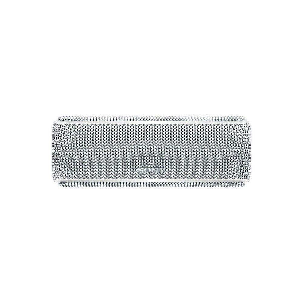 Sony SRS-XB21 tragbarer Lautsprecher (wasserabweisend, NFC, Bluetooth) weiß