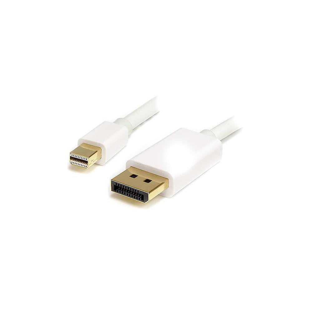 Startech Displayport Adapterkabel 2m mini DP zu DP vergoldet 4Kx2K weiß