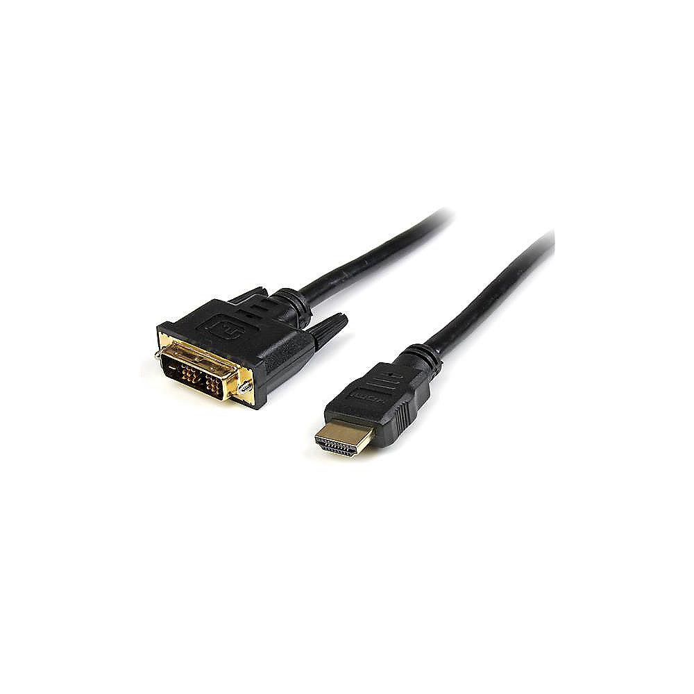 Startech HDMI zu DVI-D Kabel 1,8m St./St. schwarz, Startech, HDMI, DVI-D, Kabel, 1,8m, St./St., schwarz