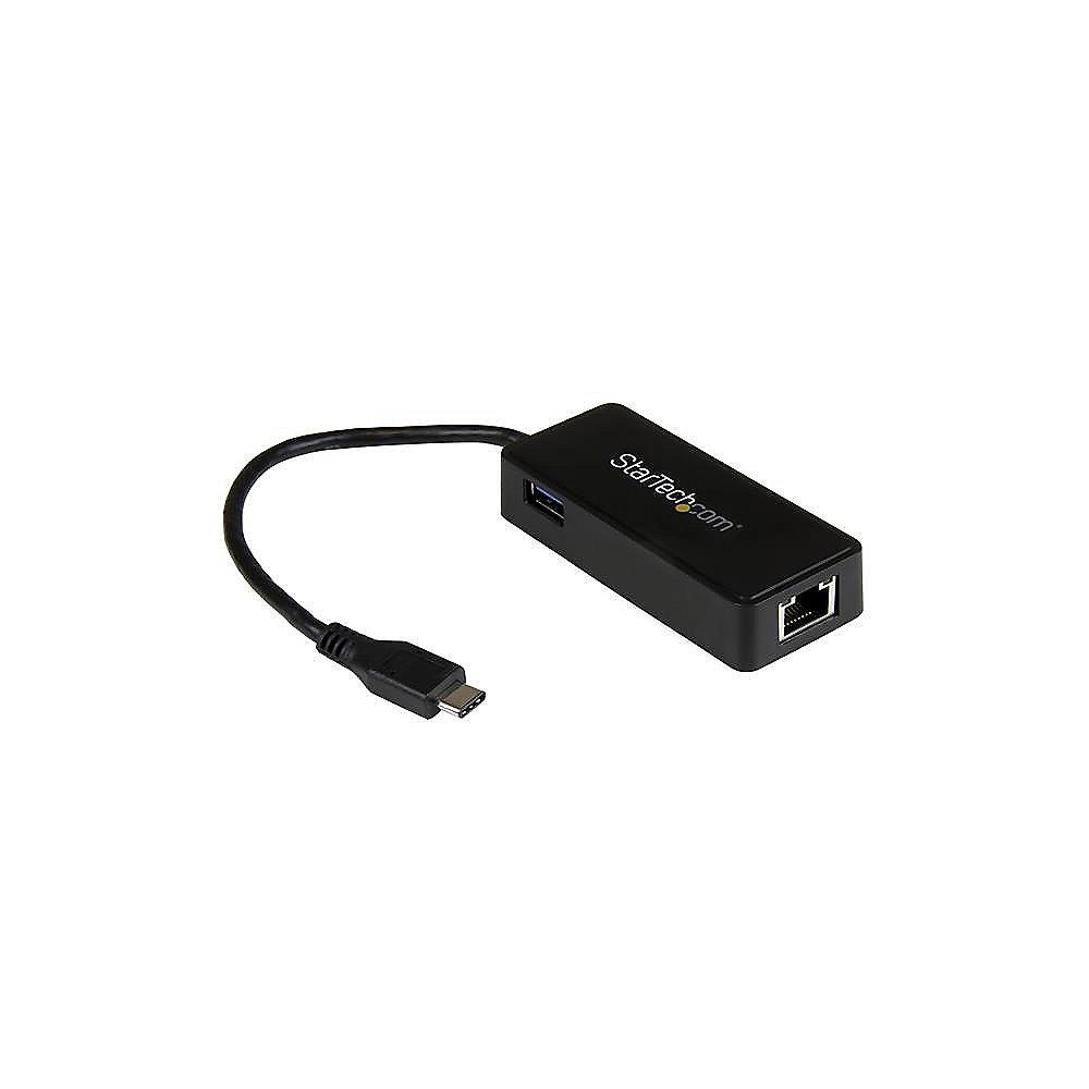 Startech USB 3.1 Typ-C zu Gigabit Ethernet Adapter   USB-A schwarz, Startech, USB, 3.1, Typ-C, Gigabit, Ethernet, Adapter, , USB-A, schwarz