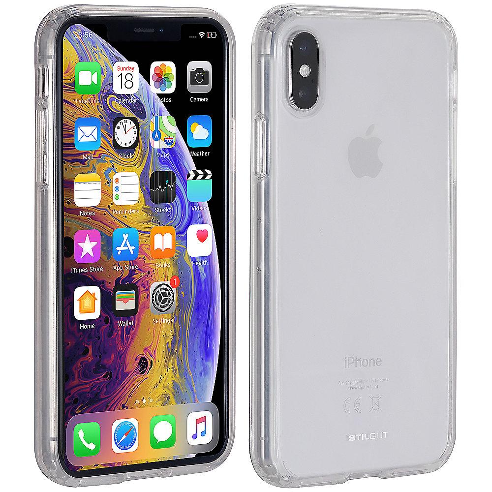 StilGut Bumper Hybrid Clear Case für Apple iPhone XS/ X transparent B07HNQFWN2