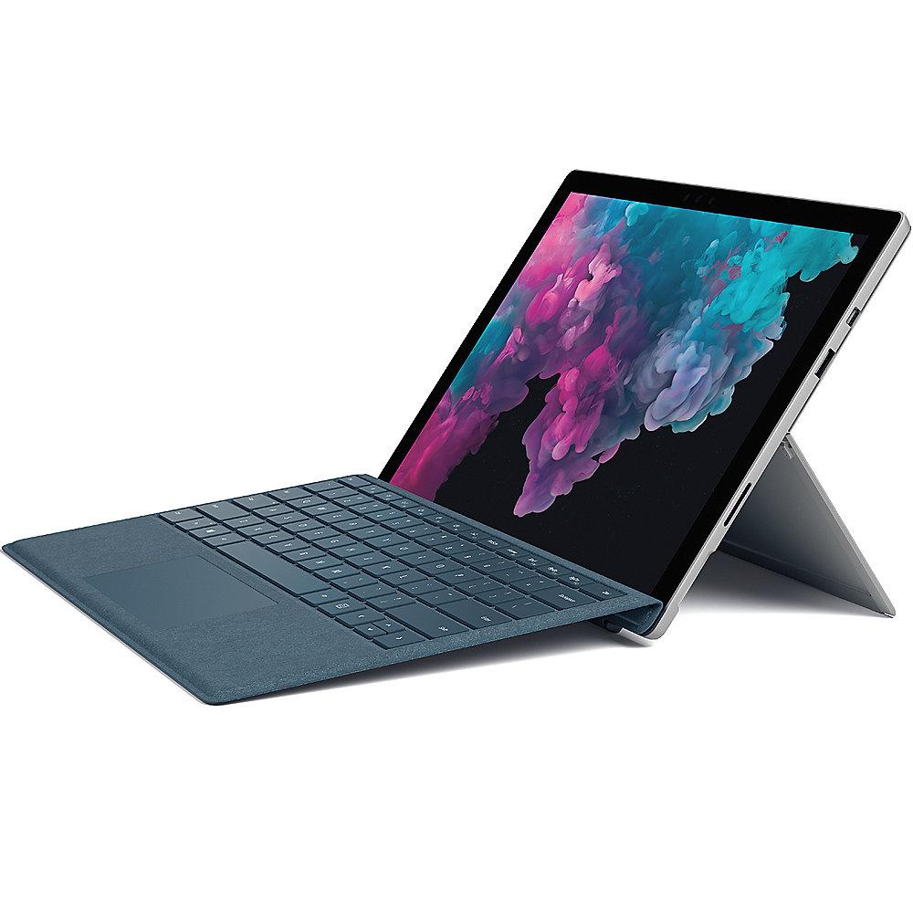 Surface Pro 6 12,3" QHD Platin i7 16GB/512GB SSD Win10 KJV-00003   TC Blau