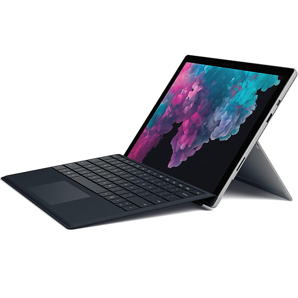 Surface Pro 6 12,3" QHD Platin i7 8GB/256GB SSD Win10 KJU-00003   TC Schwarz