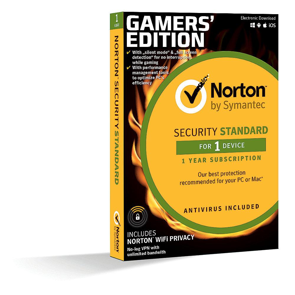 Symantec Norton Security Gamers Edition 1 Gerät 1User 1 Jahr CardCase