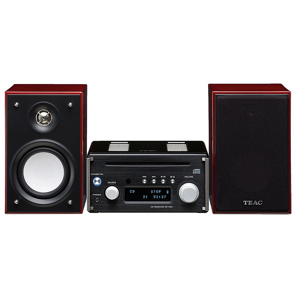 TEAC HR-X101DAB Micro-CD-Receiver   Lautsprecher DAB Bluetooth schwarz/kirsch, TEAC, HR-X101DAB, Micro-CD-Receiver, , Lautsprecher, DAB, Bluetooth, schwarz/kirsch