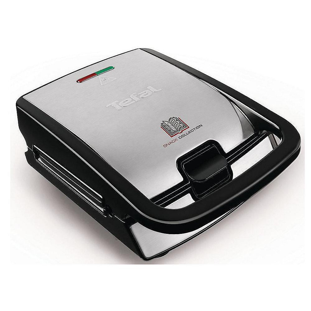 Tefal SW 852D Waffeleisen Snack Collection Schwarz/Edelstahl