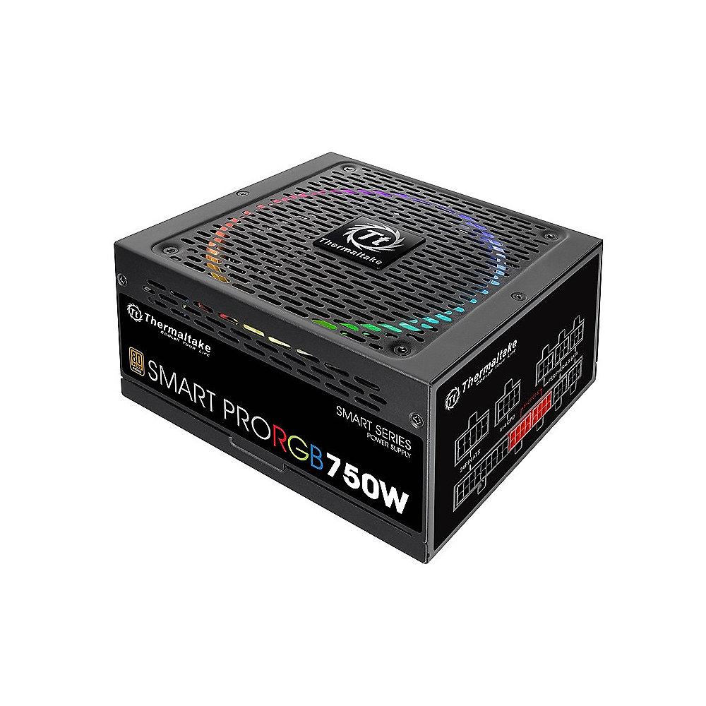 Thermaltake Smart Pro RGB 750W Netzteil 80  Bronze (140mm Lüfter), Thermaltake, Smart, Pro, RGB, 750W, Netzteil, 80, Bronze, 140mm, Lüfter,