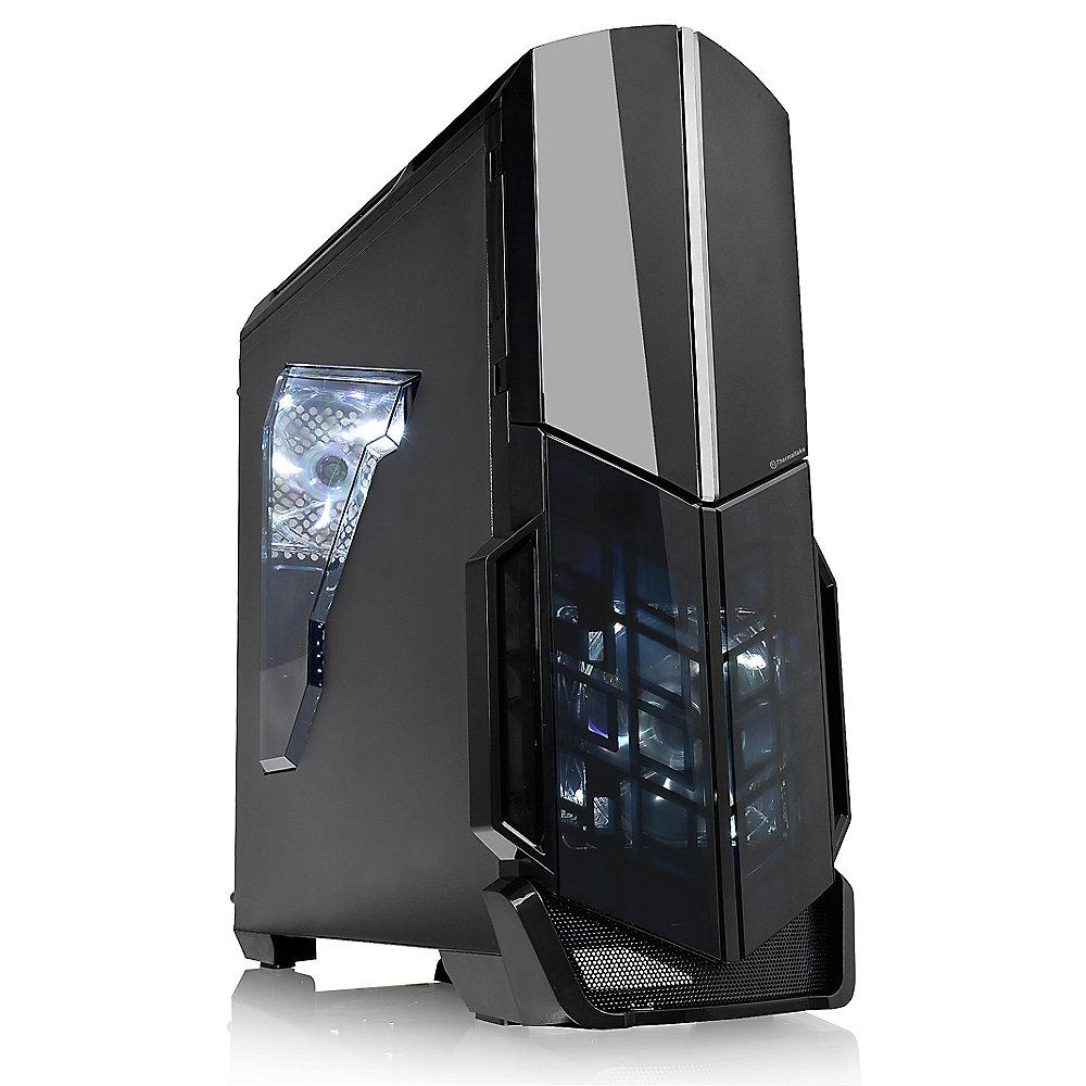 Thermaltake Versa N21 Midi-Tower ATX Gehäuse schwarz, mit Sichtfenster (o.NT)