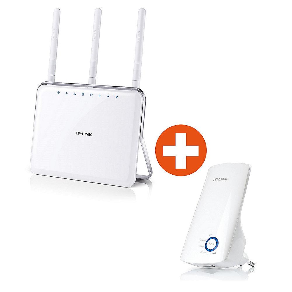 TP-LINK AC1900 Archer C9 Gigabit WLAN-ac Router inkl. TL-WA850RE WLAN Repeater