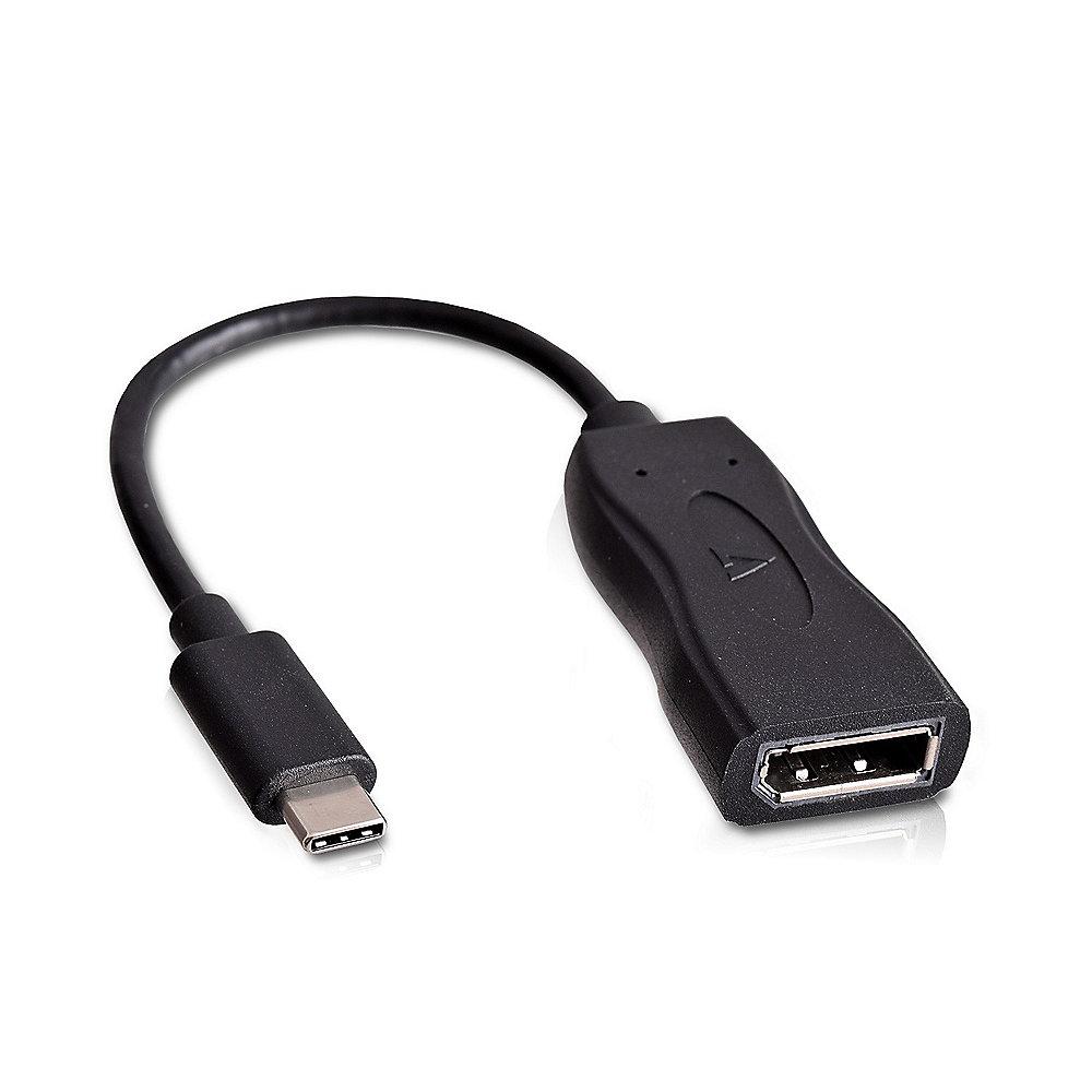 V7 USB 3.1 Adapter Typ-C zu DisplayPort 4K St./Bu. schwarz