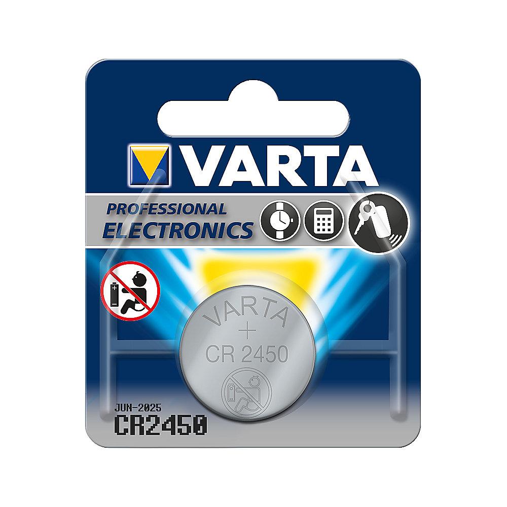 VARTA Professional Electronics Knopfzelle Batterie CR 2450 1er Blister
