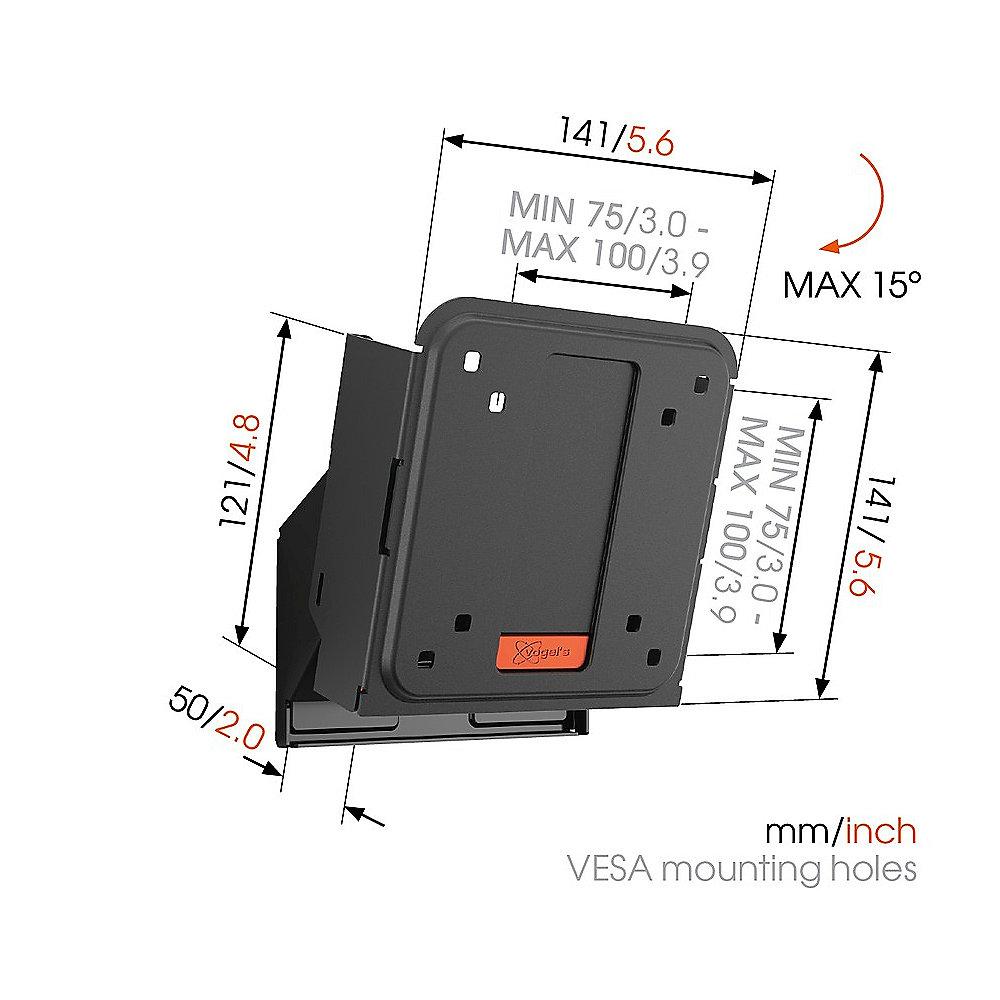 Vogels WALL 2015 Wandhalterung - VESA 75x75 bis 100x100 mm schwarz