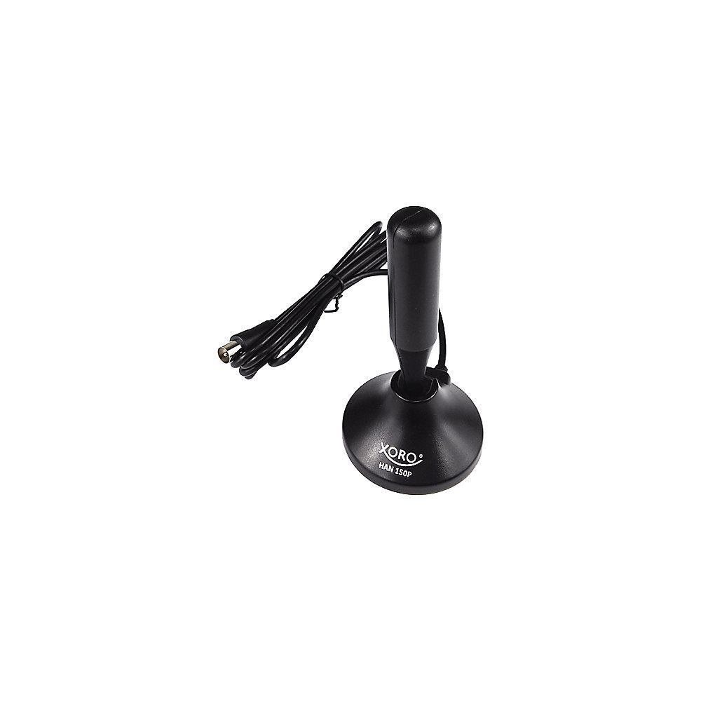 Xoro HAN 150p passive Antenne für DVBT/T2 für Innen schwarz, Xoro, HAN, 150p, passive, Antenne, DVBT/T2, Innen, schwarz