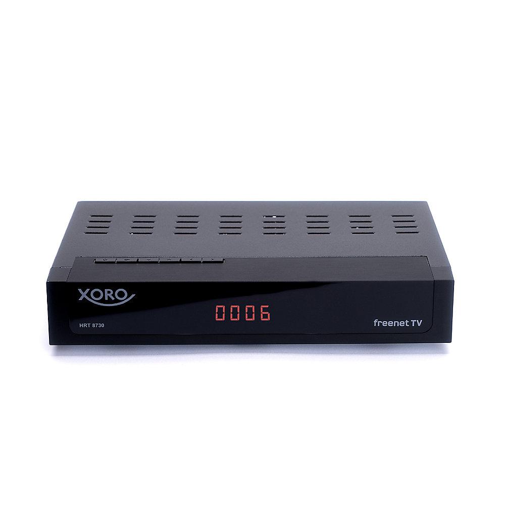 Xoro HRT 8730 Hybrid DVB-T2HD/C PVR Receiver Freenet TV schwarz H.265