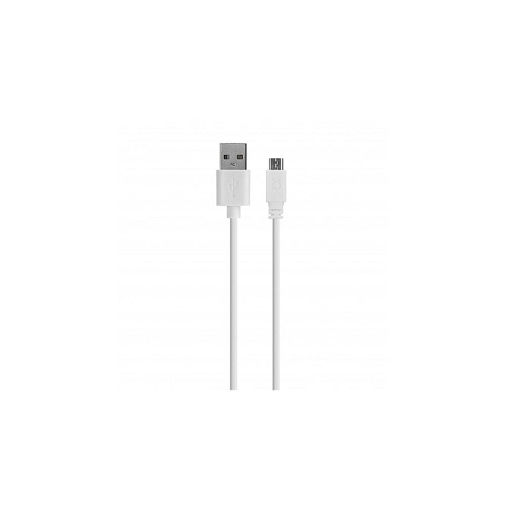 xqisit Charge & Sync Micro-USB Kabel 3m, weiß