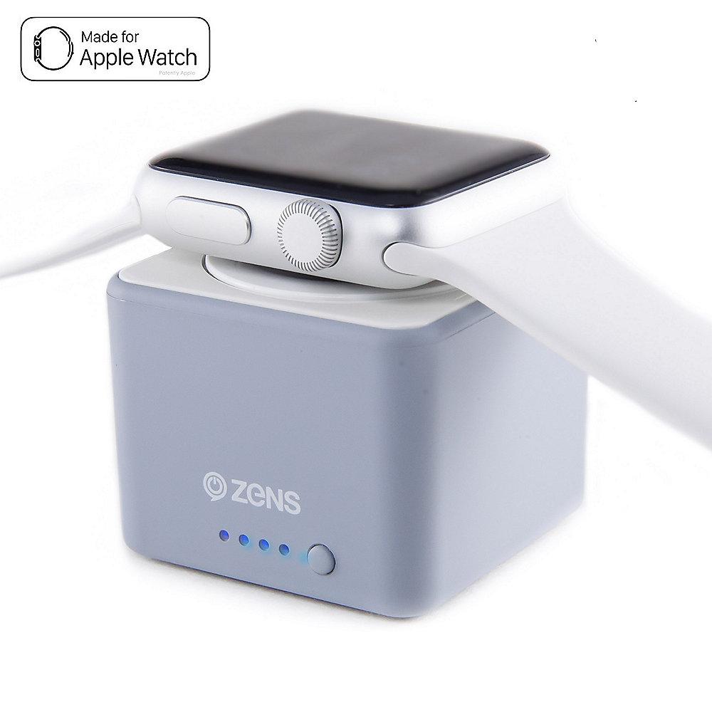 Zens Apple Watch Power Bank 1300mAh grau