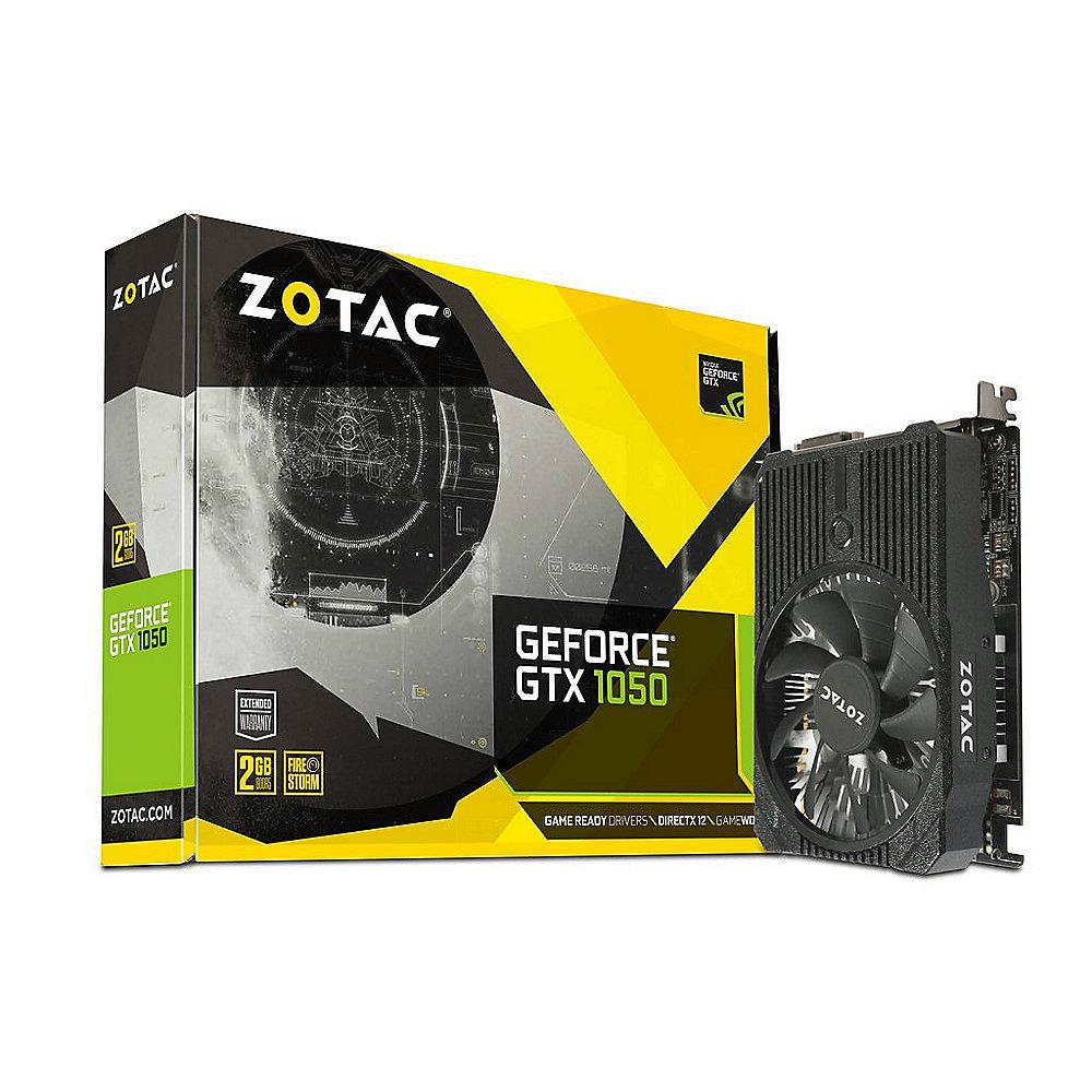 Zotac GeForce GTX 1050 Mini Edition 2GB GDDR5 Grafikkarte DVI/HDMI/DP, Zotac, GeForce, GTX, 1050, Mini, Edition, 2GB, GDDR5, Grafikkarte, DVI/HDMI/DP