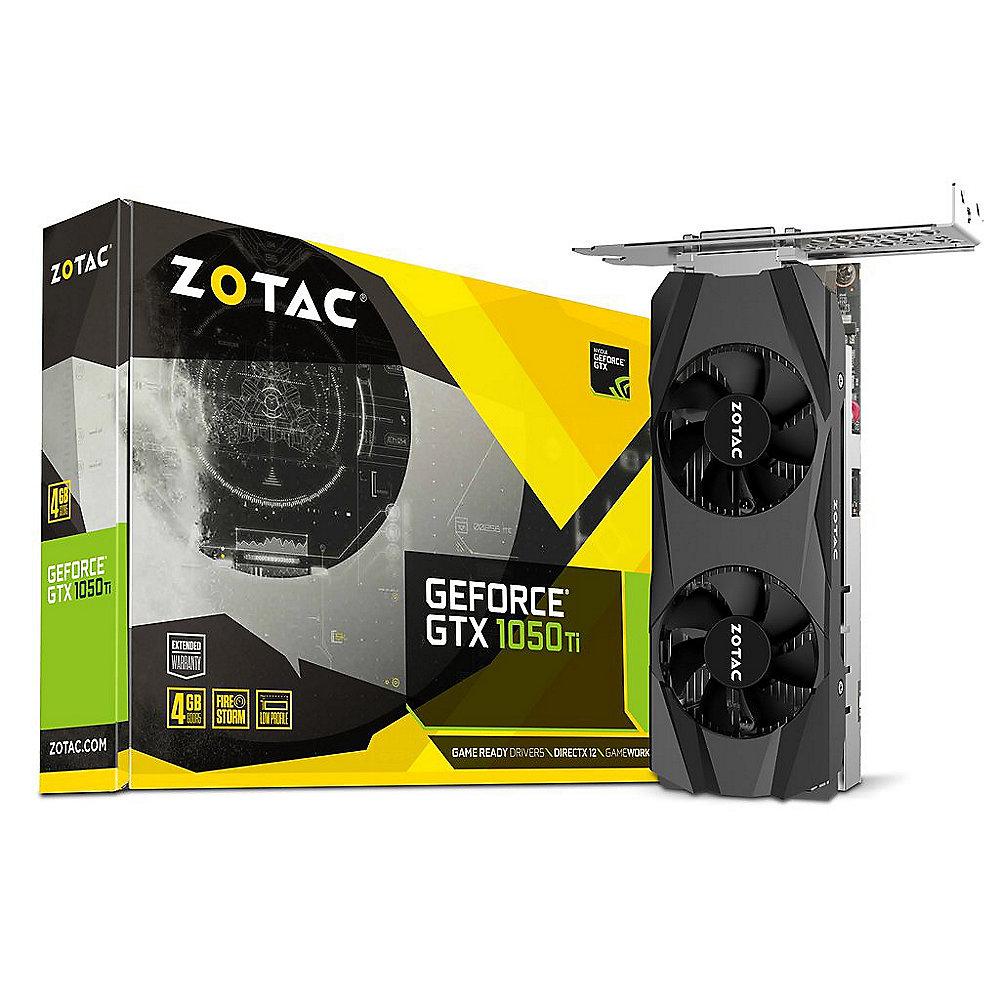 Zotac GeForce GTX 1050Ti Low Profile Edition 4GB GDDR5 Grafikkarte DVI/HDMI/DP