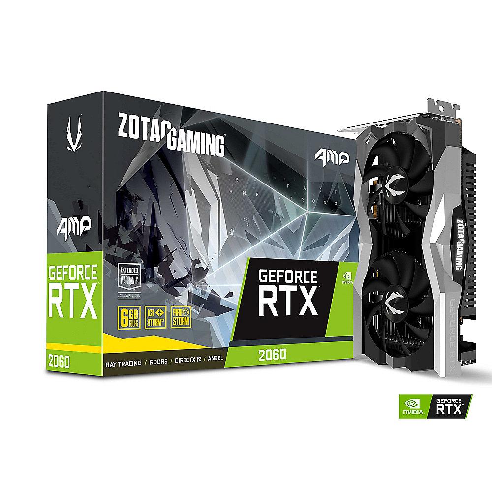 Zotac GeForce RTX 2060 AMP! 6GB GDDR6 Grafikkarte 3xDP/HDMI