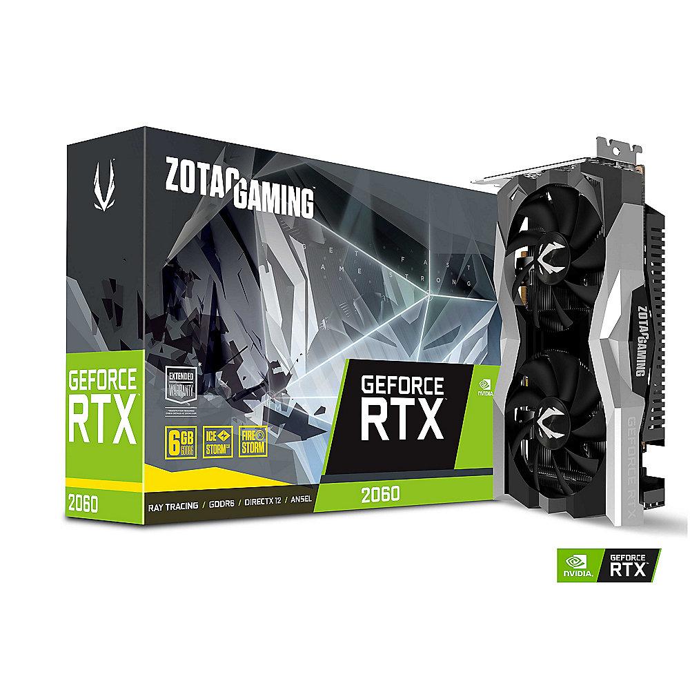 Zotac GeForce RTX 2060 Twin Fan 6GB GDDR6 Grafikkarte 3xDP/HDMI