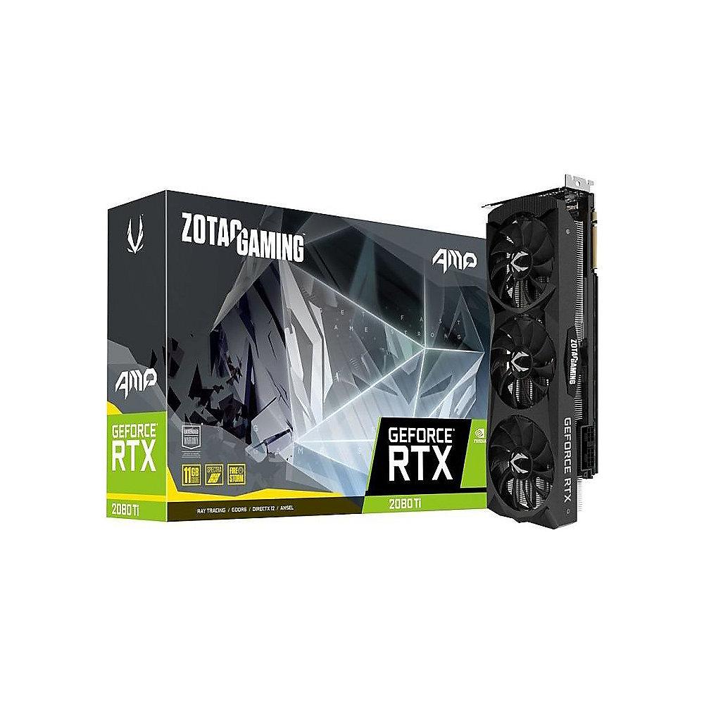 Zotac GeForce RTX 2080Ti AMP! Edition 11 GB GDDR6 Grafikkarte 3xDP/HDMI/USB-C