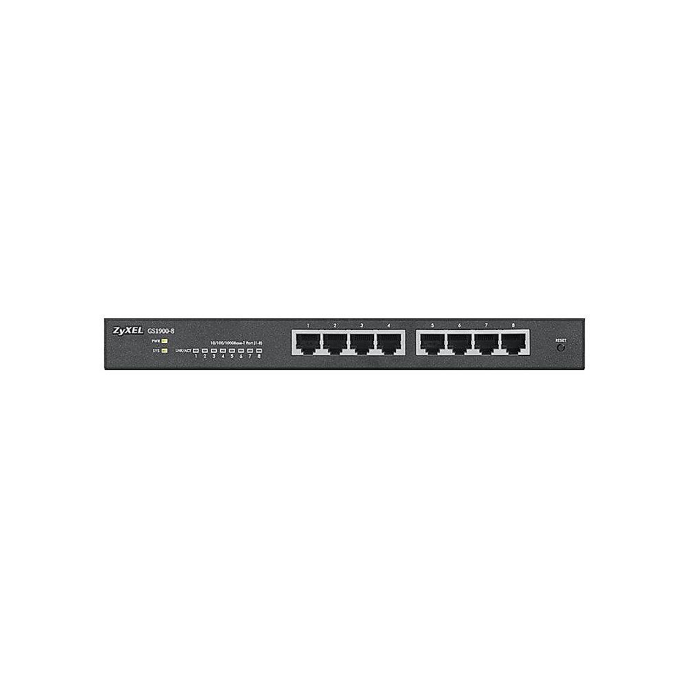 ZyXEL GS1900-8-EU0101F smart managed 8-Port Switch