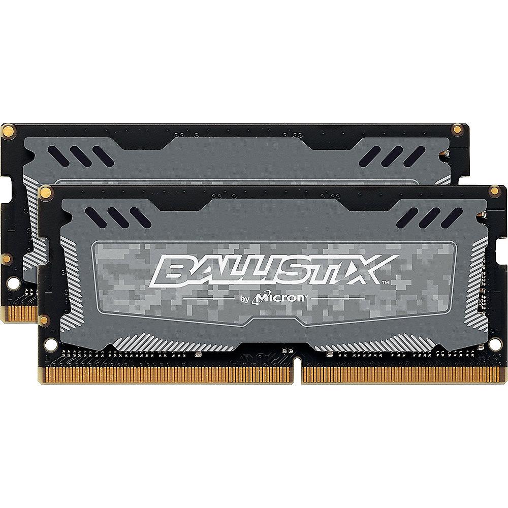 16GB (2x8GB) Ballistix Sport LT DDR4-2400 CL16 SO-DIMM RAM Speicherkit, 16GB, 2x8GB, Ballistix, Sport, LT, DDR4-2400, CL16, SO-DIMM, RAM, Speicherkit