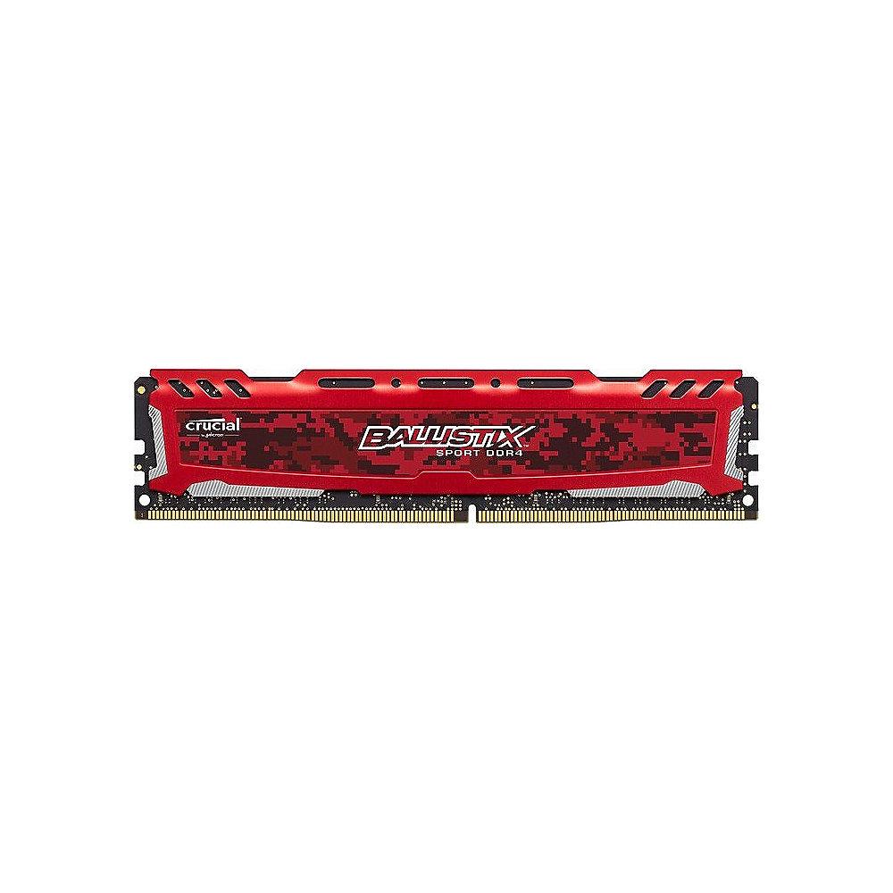 4GB Ballistix Sport LT DDR4-2400 Rot CL16 (16-16-16) RAM Speicher