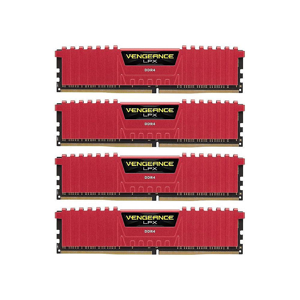 64GB (4x16GB) Corsair Vengeance LPX Rot DDR4-2133 RAM CL13 (13-15-15-28) RAM