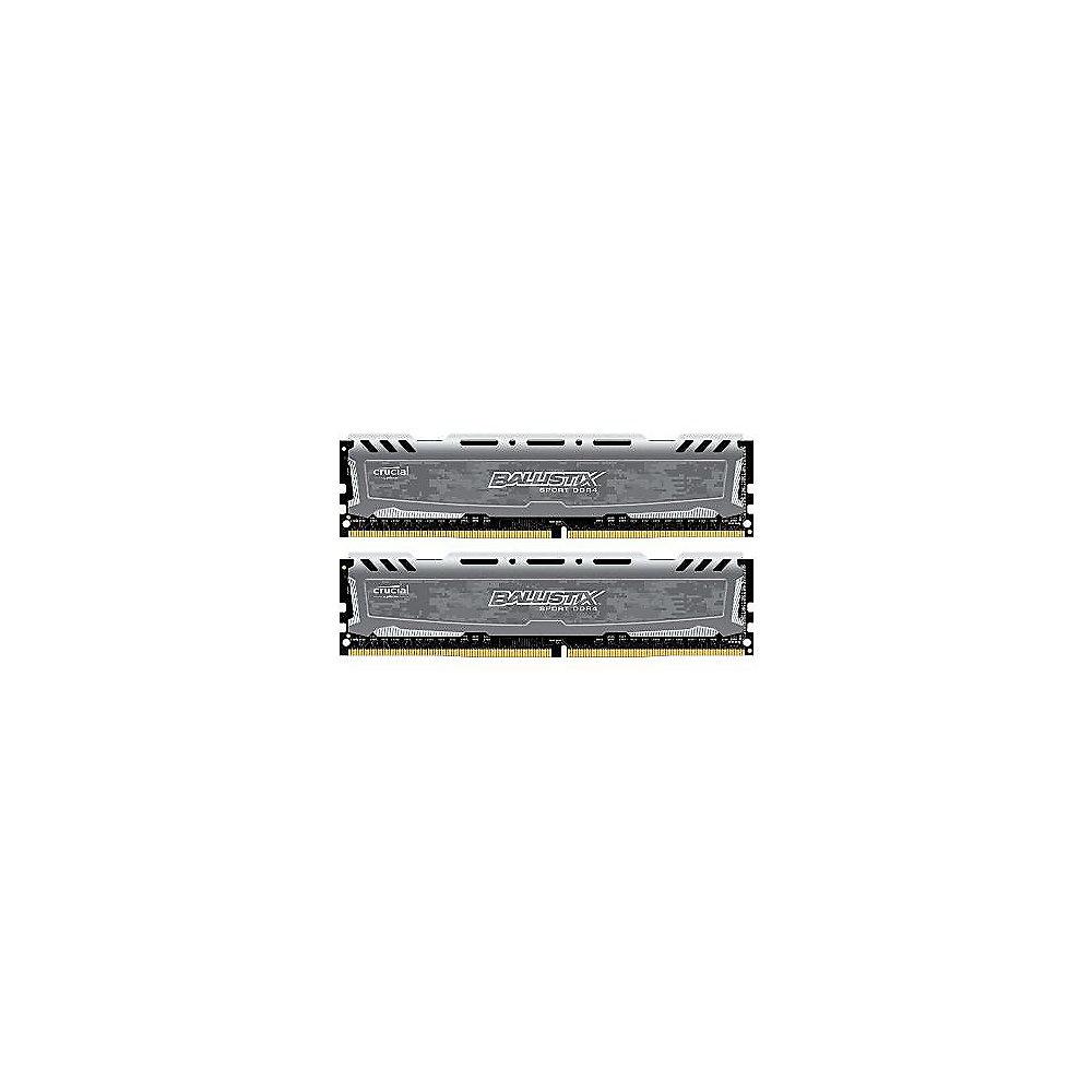 8GB (2x4GB) Ballistix Sport LT DDR4-2400 CL16 (16-16-16) RAM Kit