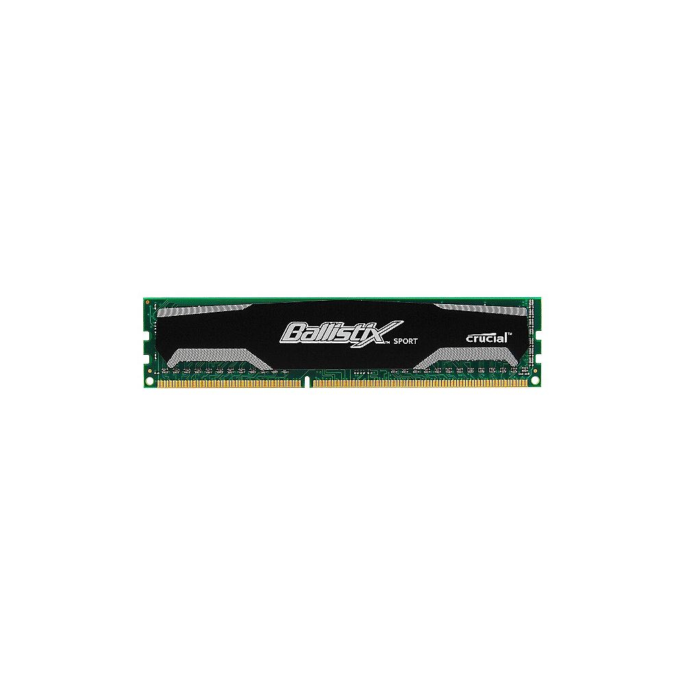 8GB Ballistix Sport DDR3-1600 CL9 (9-9-9-24) RAM