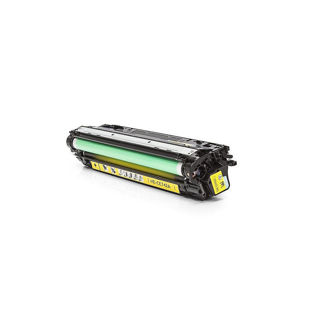 Alternative zu HP CE742A / 307A Toner Gelb für ca. 7.300 Seiten
