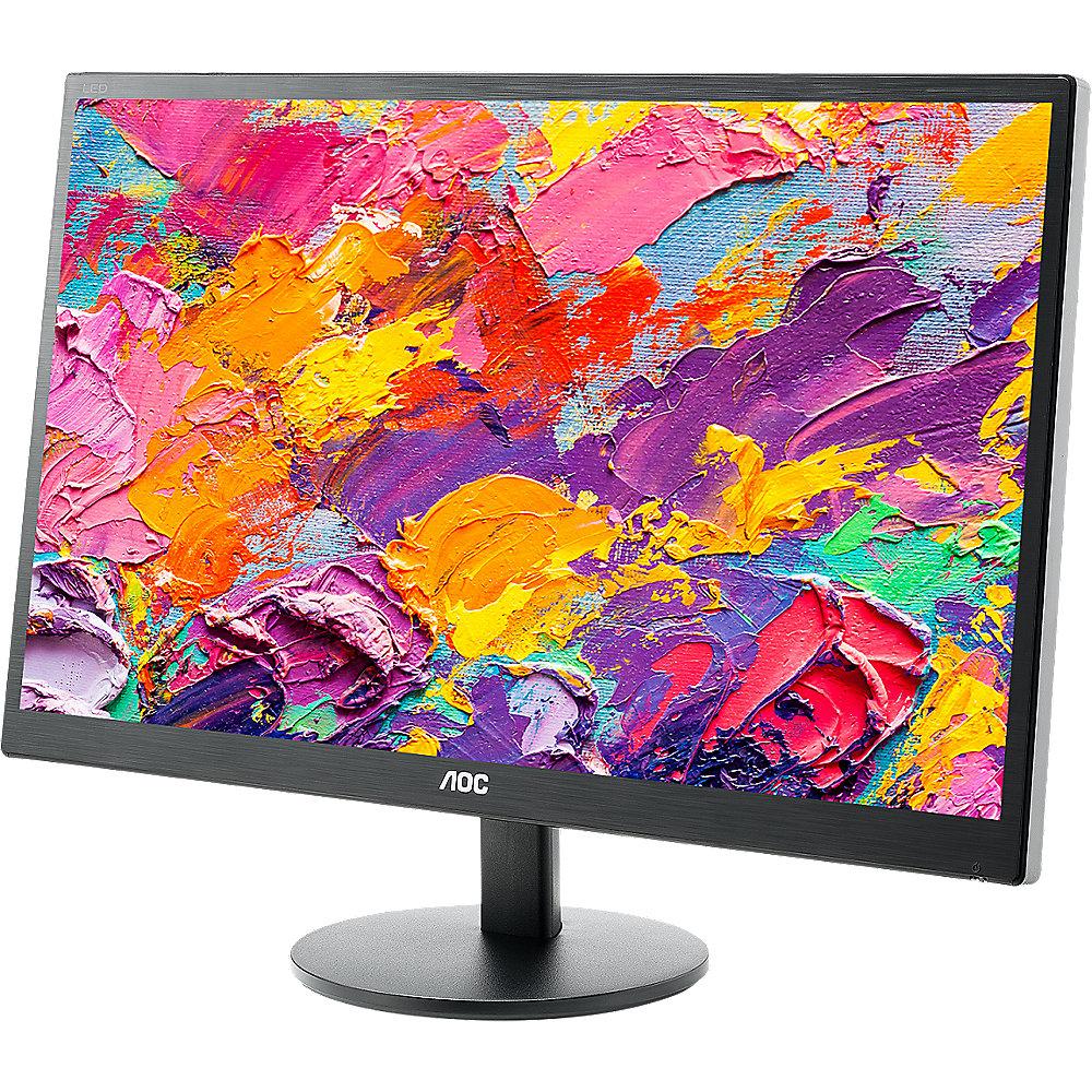 AOC E2270SWHN 54,6cm (21,5") FHD-Monitor 16:9 VGA/HDMI 5ms 200cd/m² 20Mio:1