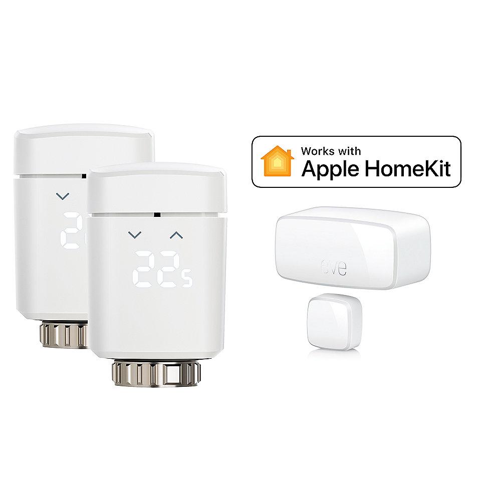 Apple HomeKit Energiesparset mit Eve Door&Window & 2x Eve Thermo