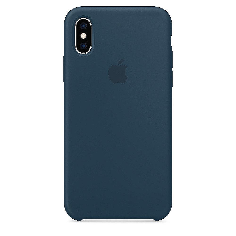 Apple Original iPhone XS Silikon Case-Pazifikgrün