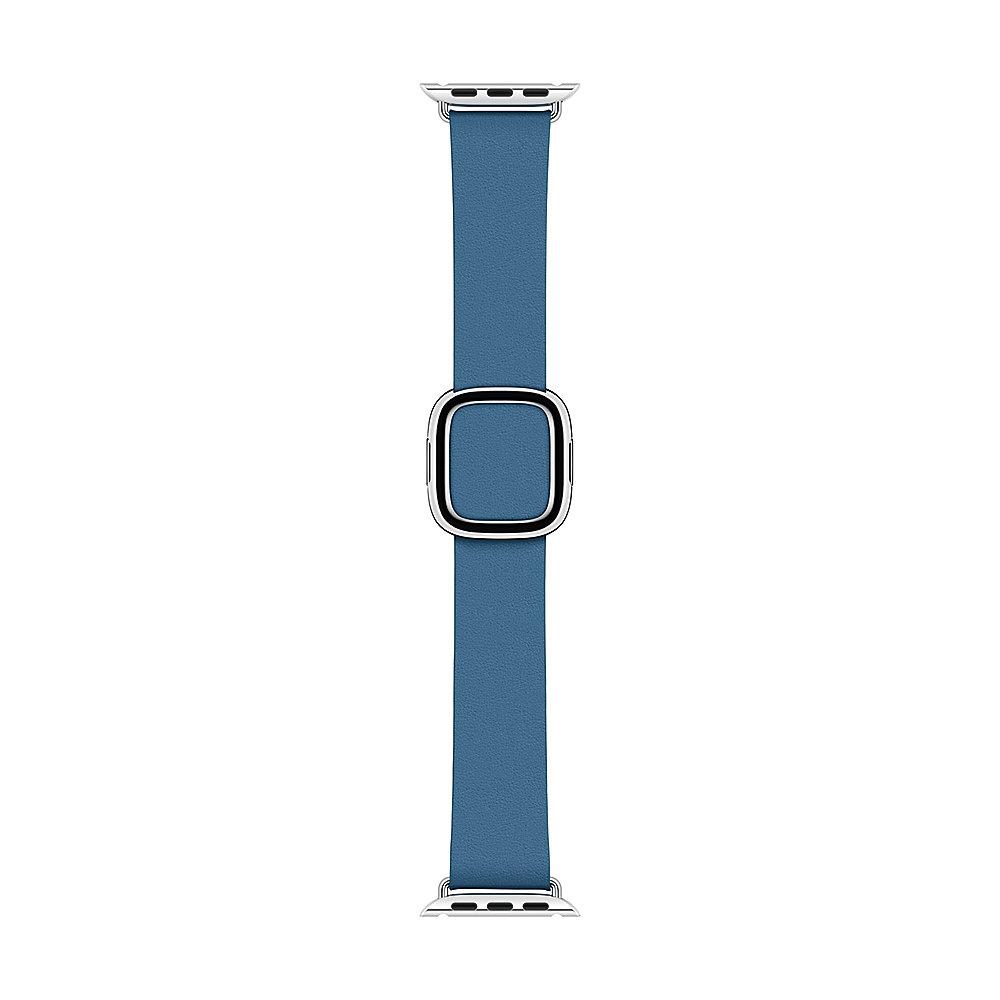 Apple Watch 40mm Modernes Lederarmband Cape Cod Blau large